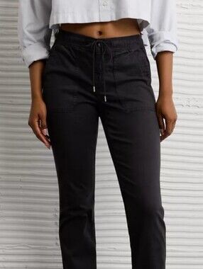 American Eagle High Waisted Joggers Drawstring Waist Casual Pants